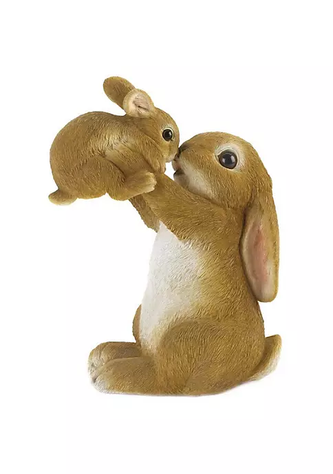 Summerfield Terrace Playful Mom & Baby Rabbit Figurine