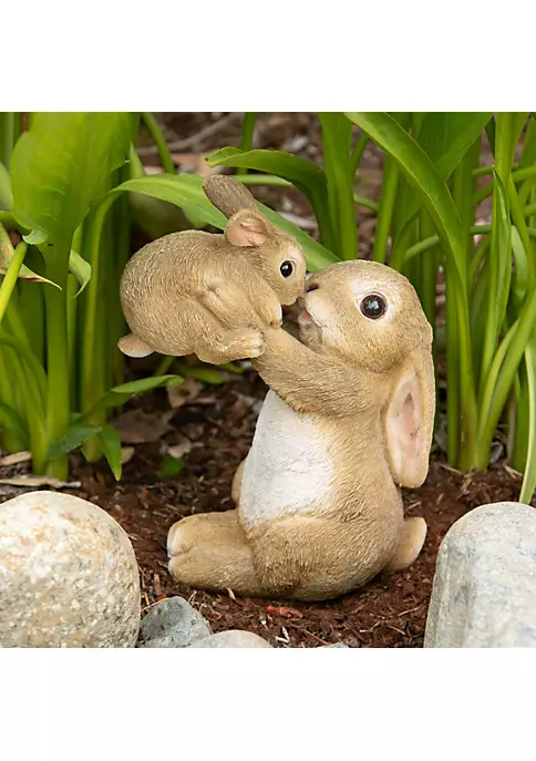 Summerfield Terrace Playful Mom & Baby Rabbit Figurine - Image 2