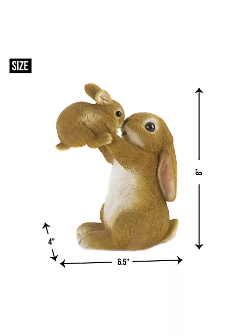 Summerfield Terrace Playful Mom & Baby Rabbit Figurine - Image 4