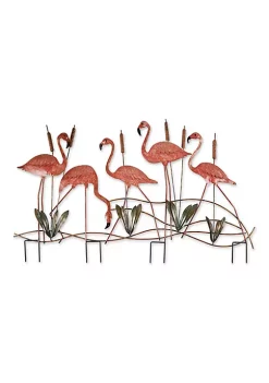Summerfield Terrace Flock of Flamingos Metal Garden Stake