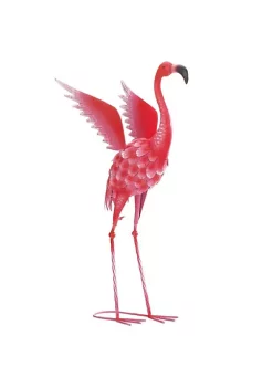 Summerfield Terrace Flying Flamingo Metal Garden Decor Head Up - 27.5 inches