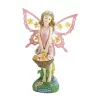 Summerfield Terrace Classic Decorative Pink Fairy Solar Garden Statue