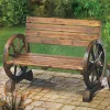 Summerfield Terrace Wagon Wheel Themed Garden Bench