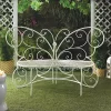 Summerfield Terrace White Butterfly Garden Bench