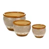 Summerfield Terrace Earth-Tone Trim Planter Trio