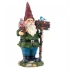 Summerfield Terrace Solar Welcome Gnome with Light-Up Bluebird