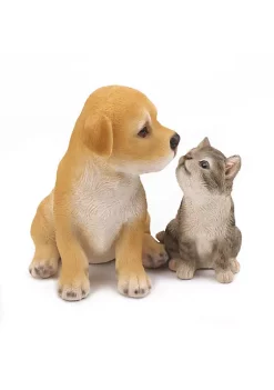 Summerfield Terrace Best Buddies Puppy and Kitten Garden Figurine