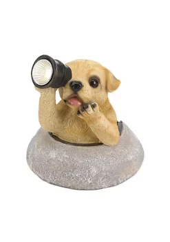 Summerfield Terrace Dog with Telescope Solar Garden Light
